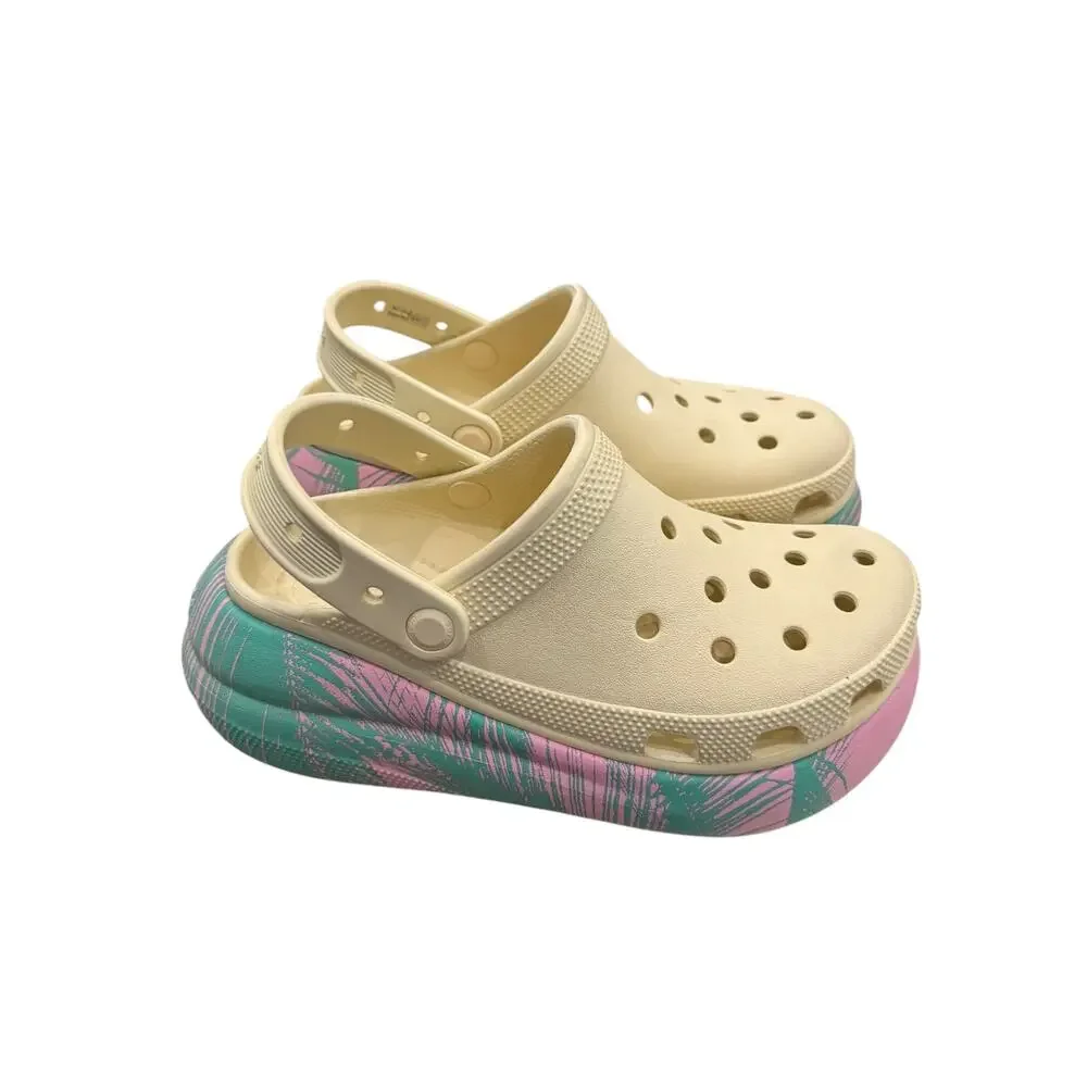 Crocs Classic Crush Clog Spring Break Vanilla M5 W7 Platform